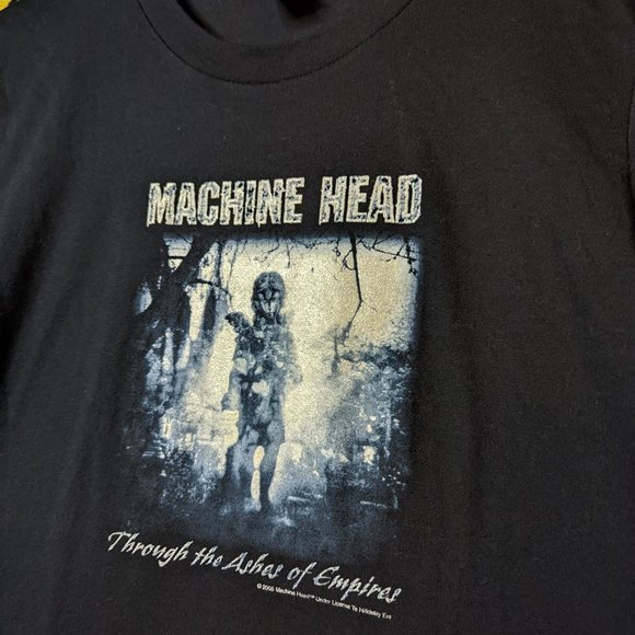 Machine Head Through The Ashes of Empires Ladies Black T-Shirt sz L - Picture 2 of 4